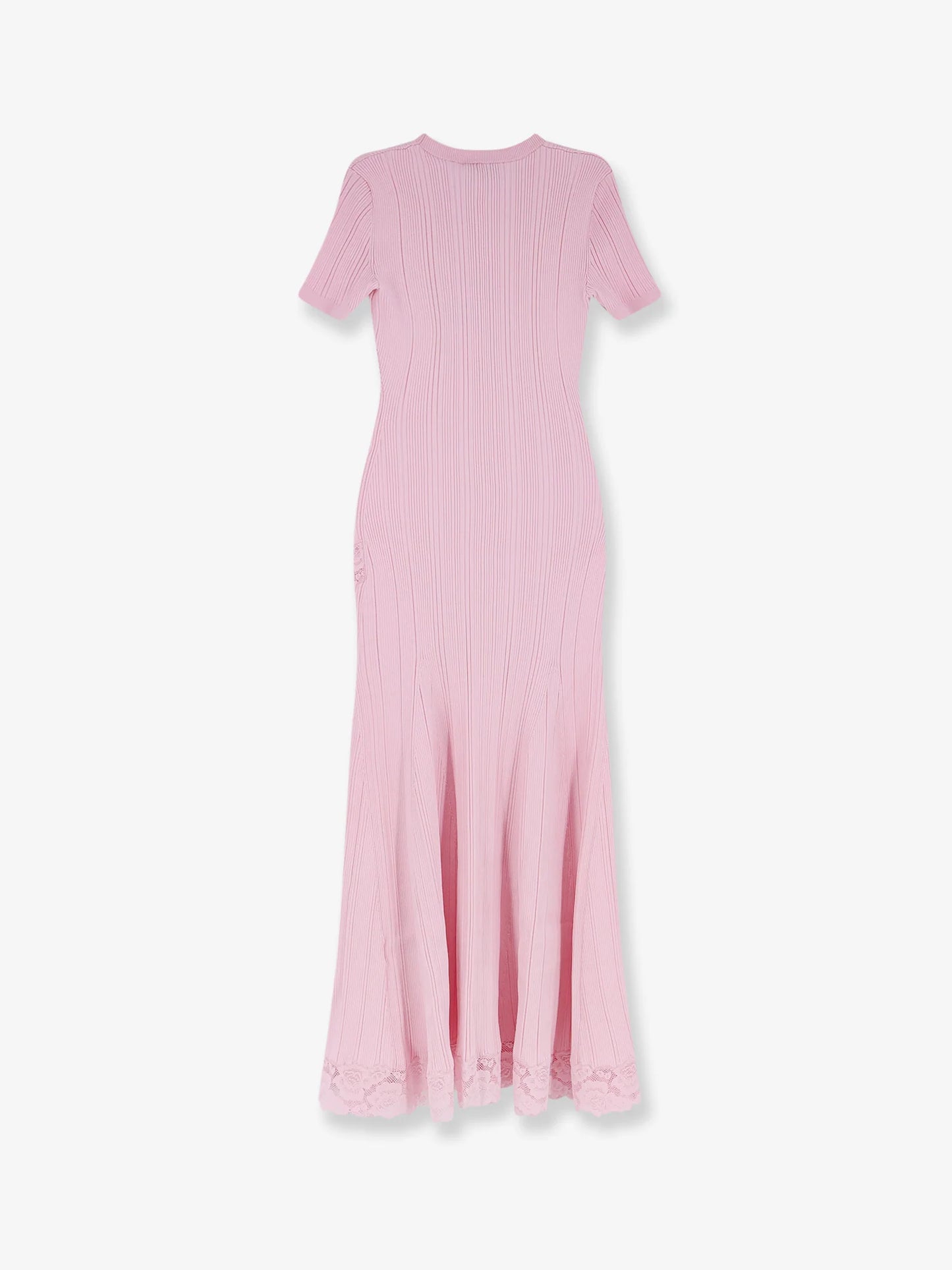 Self Portrait Knit Lace Insert Midi Dress