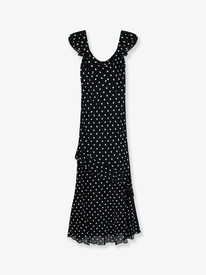 Self Portrait Polka Dots Viscose Dress