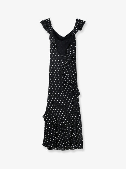 Self Portrait Polka Dots Viscose Dress