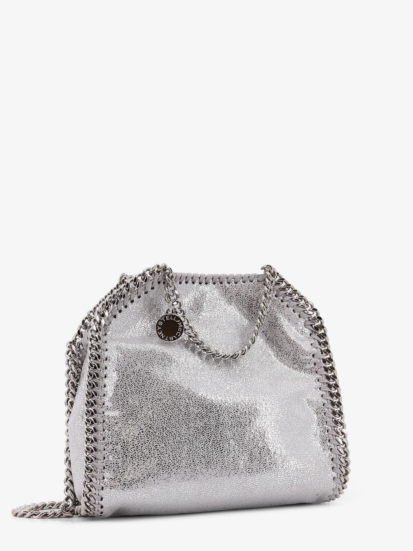 Stella Mccartney Falabella Tiny Shiny Shaggy Deer Crossbody Bag