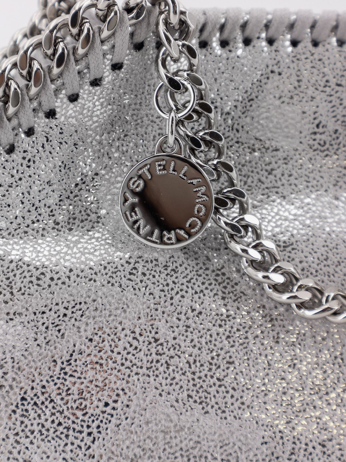 Stella Mccartney Falabella Tiny Shiny Shaggy Deer Crossbody Bag