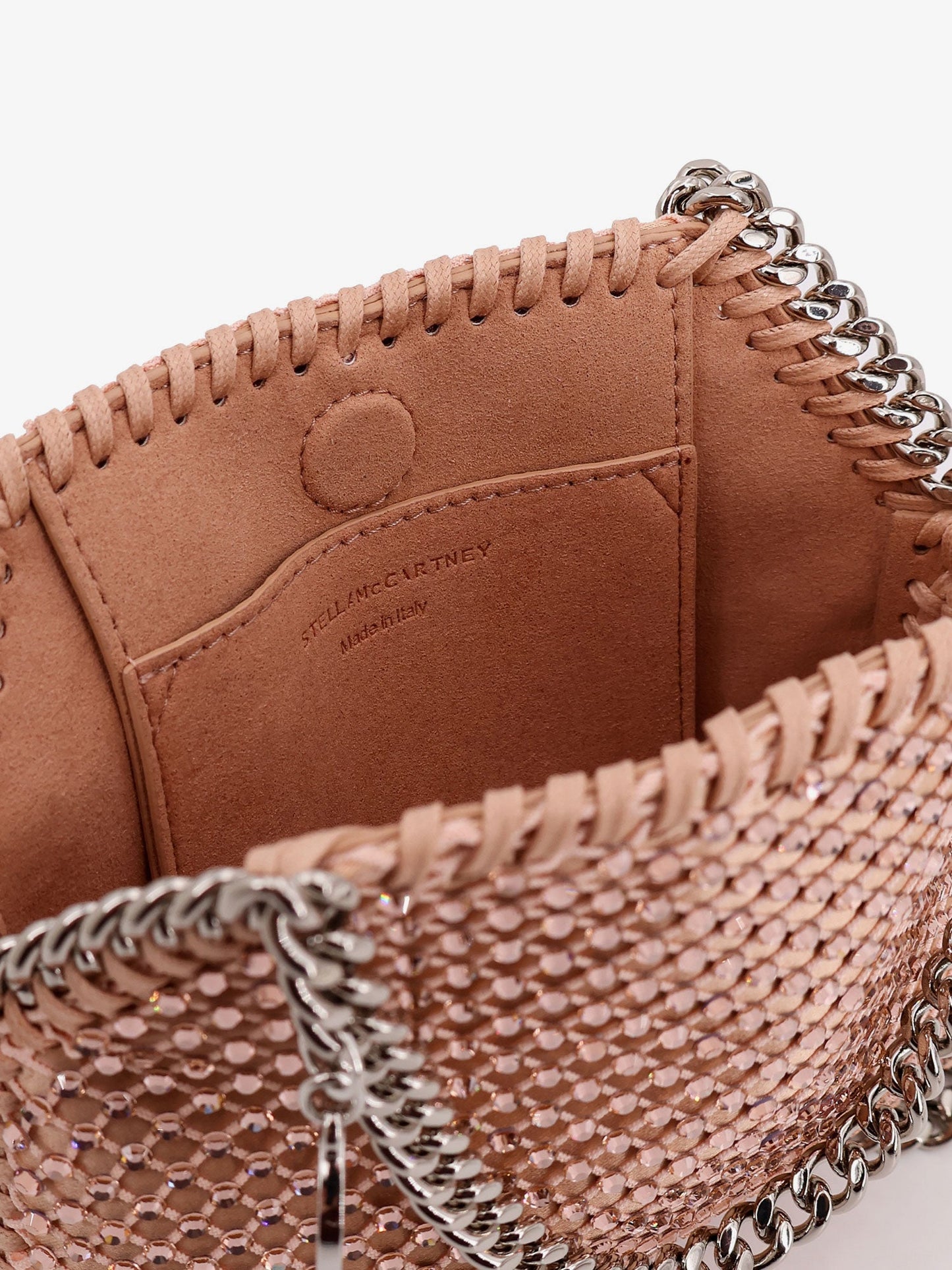 Stella Mccartney Falabella Mini Mesh And Crystal Crossbody Bag