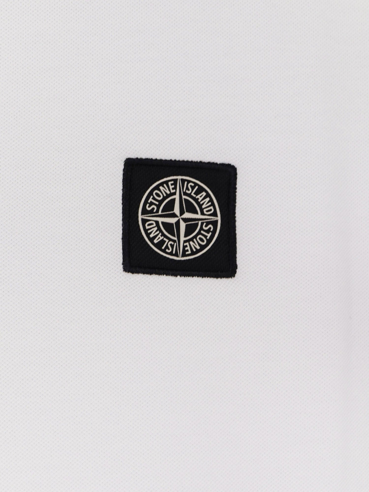 Stone Island Stretch organic cotton polo shirt - White