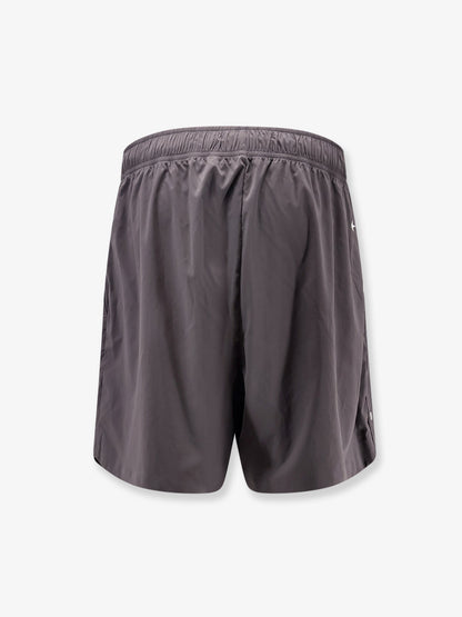 Stone Island Nylon Bermuda shorts with embroidered logo on the back - Charcoal