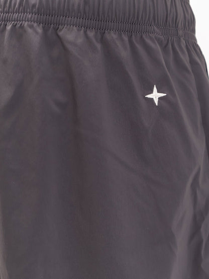 Stone Island Nylon Bermuda shorts with embroidered logo on the back - Charcoal