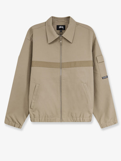 Stüssy Mechanic jacket with grosgrain band - Khaki