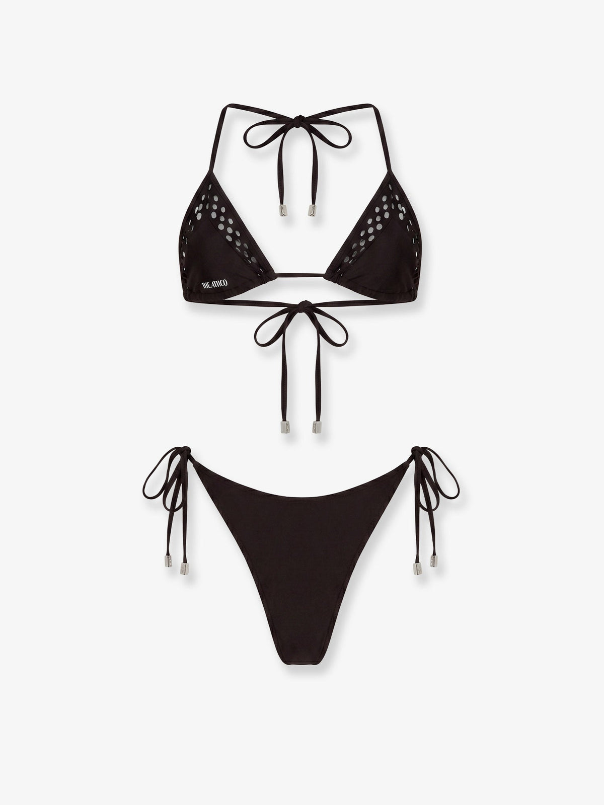 The Attico The Attico Il Primo Bagno lycra bikini - Darkbrown