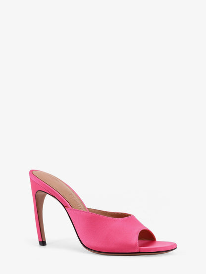 The Attico Betta satin sandals - Warm Fuchsia
