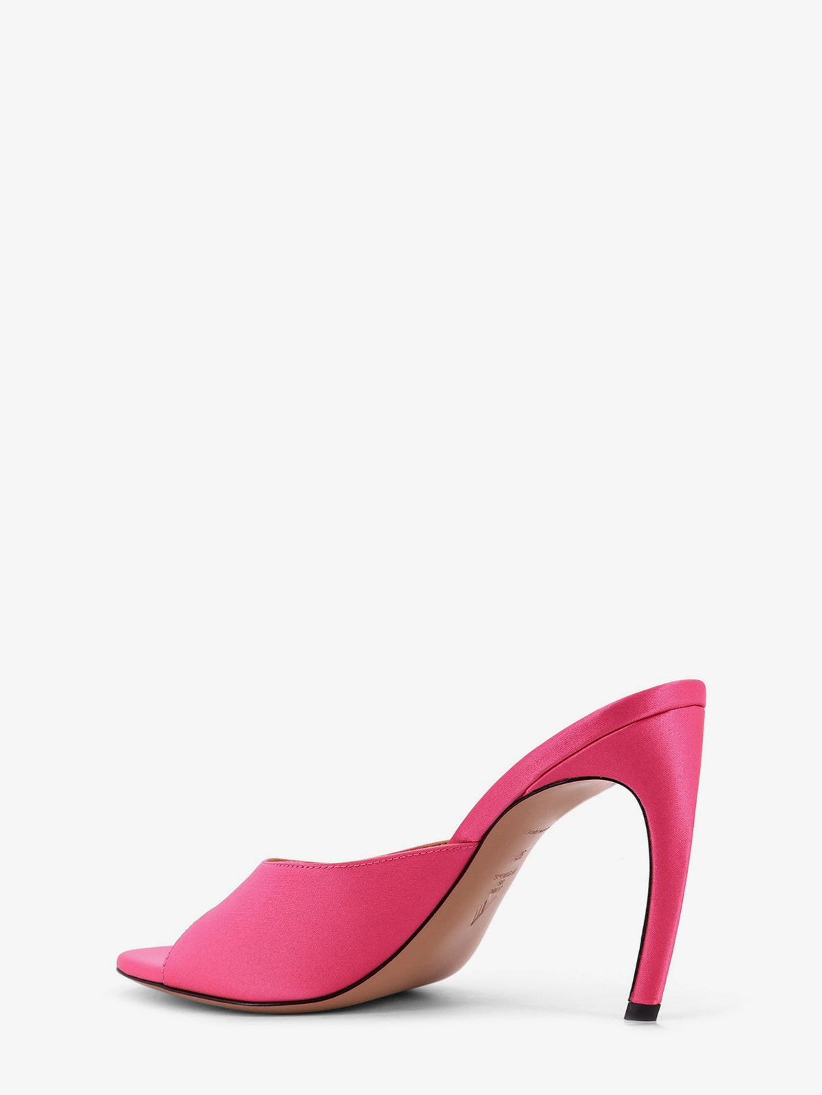 The Attico Betta satin sandals - Warm Fuchsia