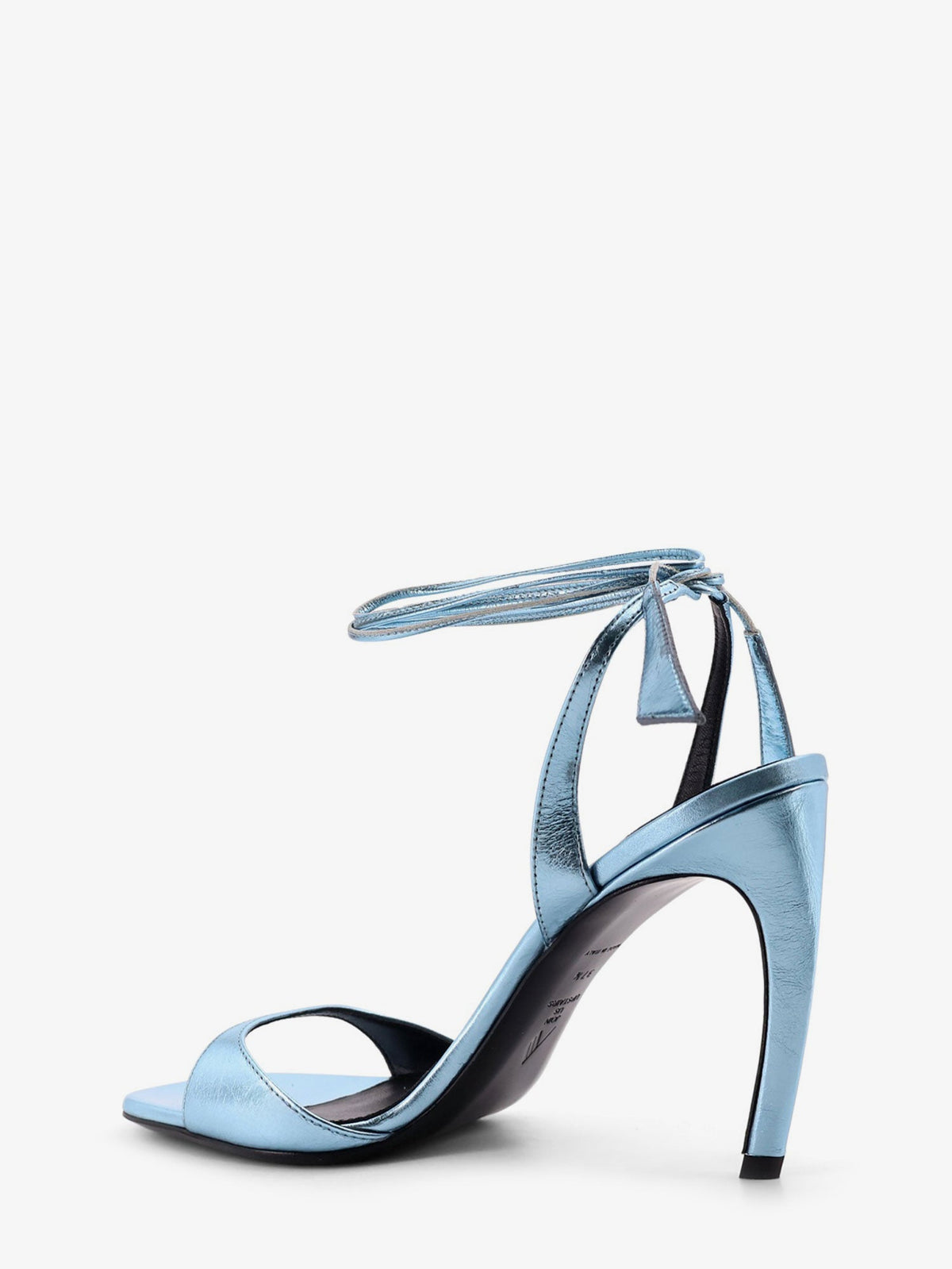 The Attico Ora satin sandals - Sky Blue