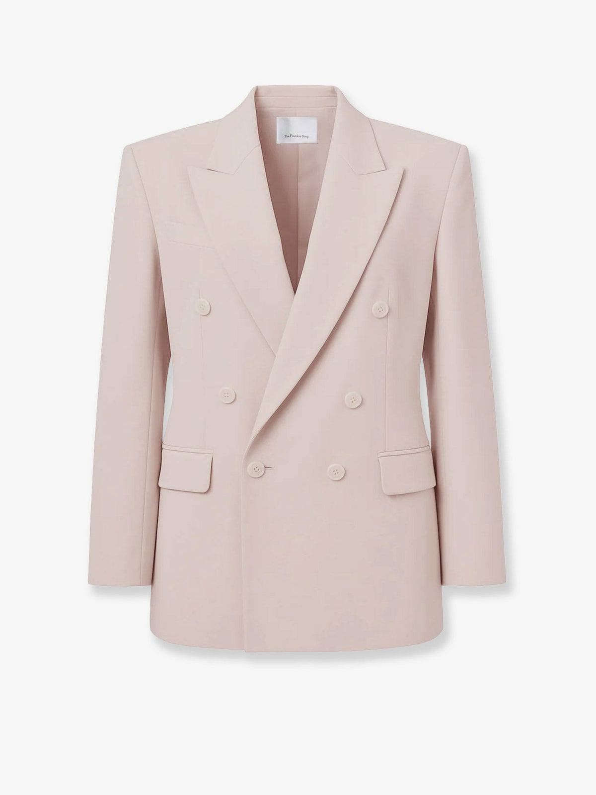 The Frankie Shop Monterey Structured wool blend blazer - Fadedpink