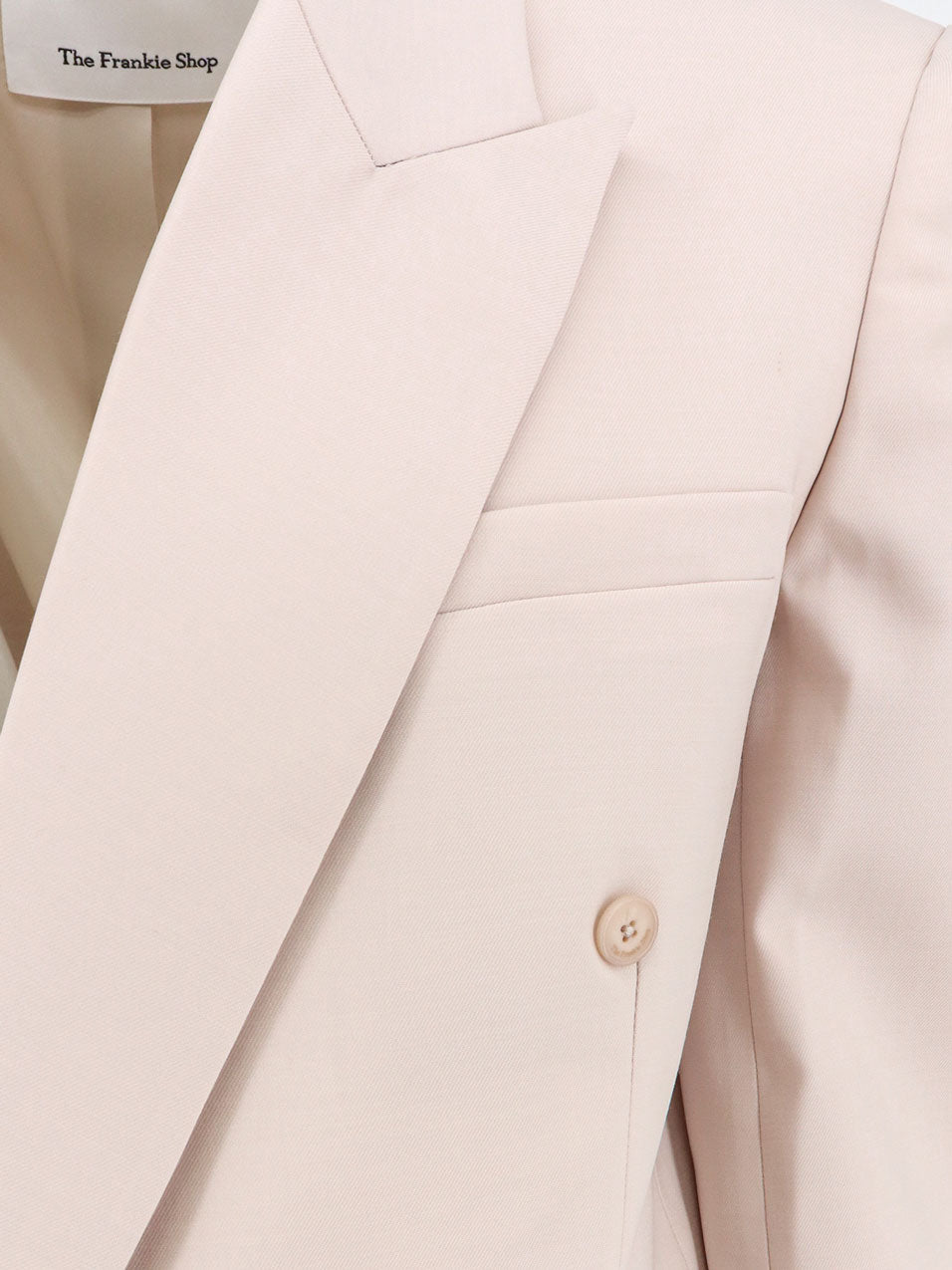 The Frankie Shop Monterey Structured wool blend blazer - Fadedpink