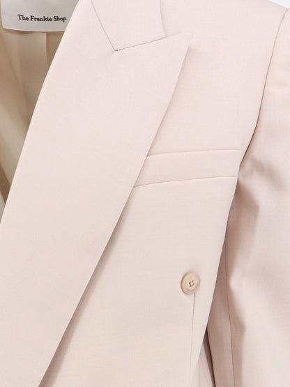 The Frankie Shop Monterey Structured wool blend blazer - Fadedpink