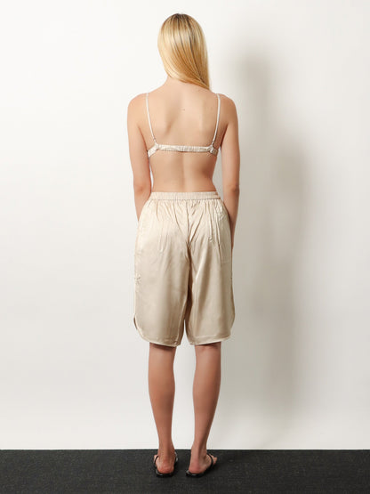 The Frankie Shop Nina satin bralette - Champagne