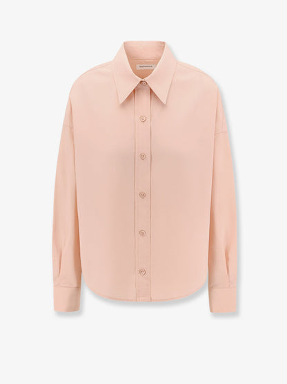 The Frankie Shop Arlen cotton shirt - Fadedpink