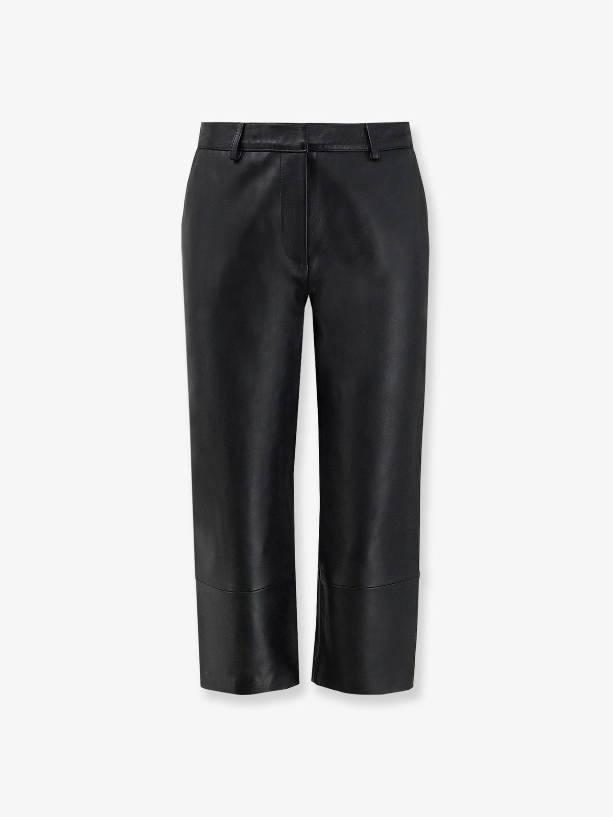 The Frankie Shop Lior Capri leather trousers - Black
