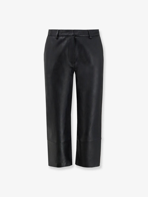 The Frankie Shop Lior Capri leather trousers - Black