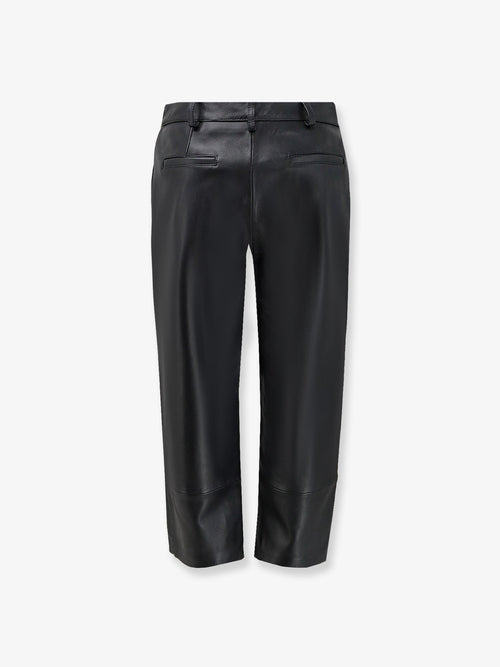 The Frankie Shop Lior Capri leather trousers - Black