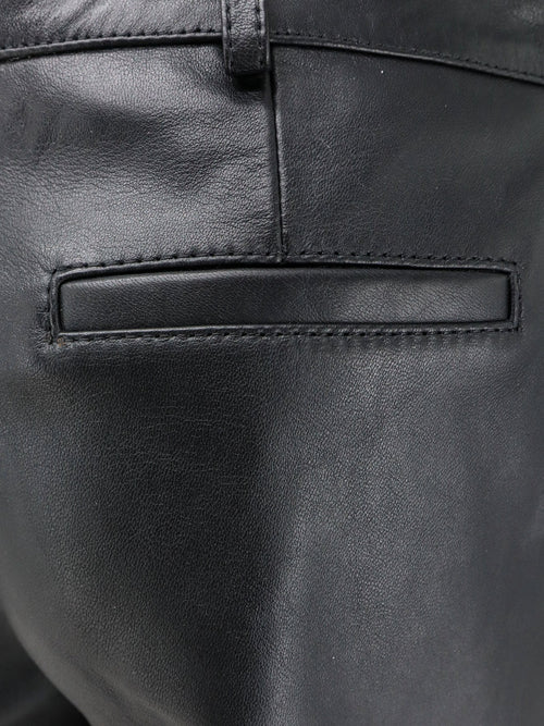 The Frankie Shop Lior Capri leather trousers - Black