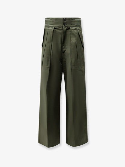 The Frankie Shop Tova Cargo cotton trousers - Deepgreen