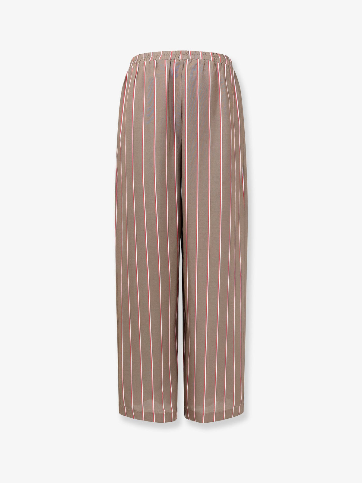 The Frankie Shop Viscose and silk blend trousers - Brown
