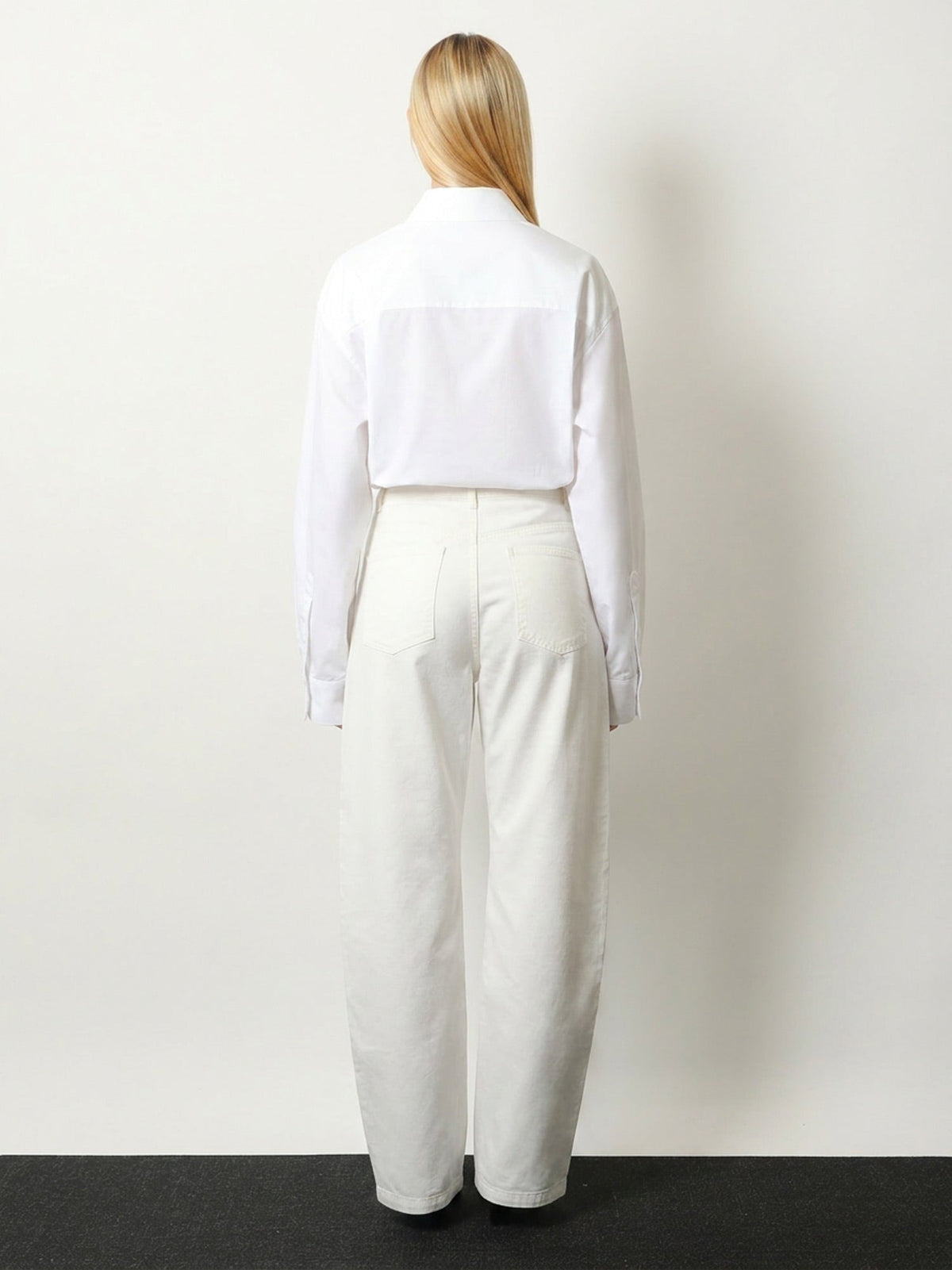 The Frankie Shop Nelton denim trousers - White