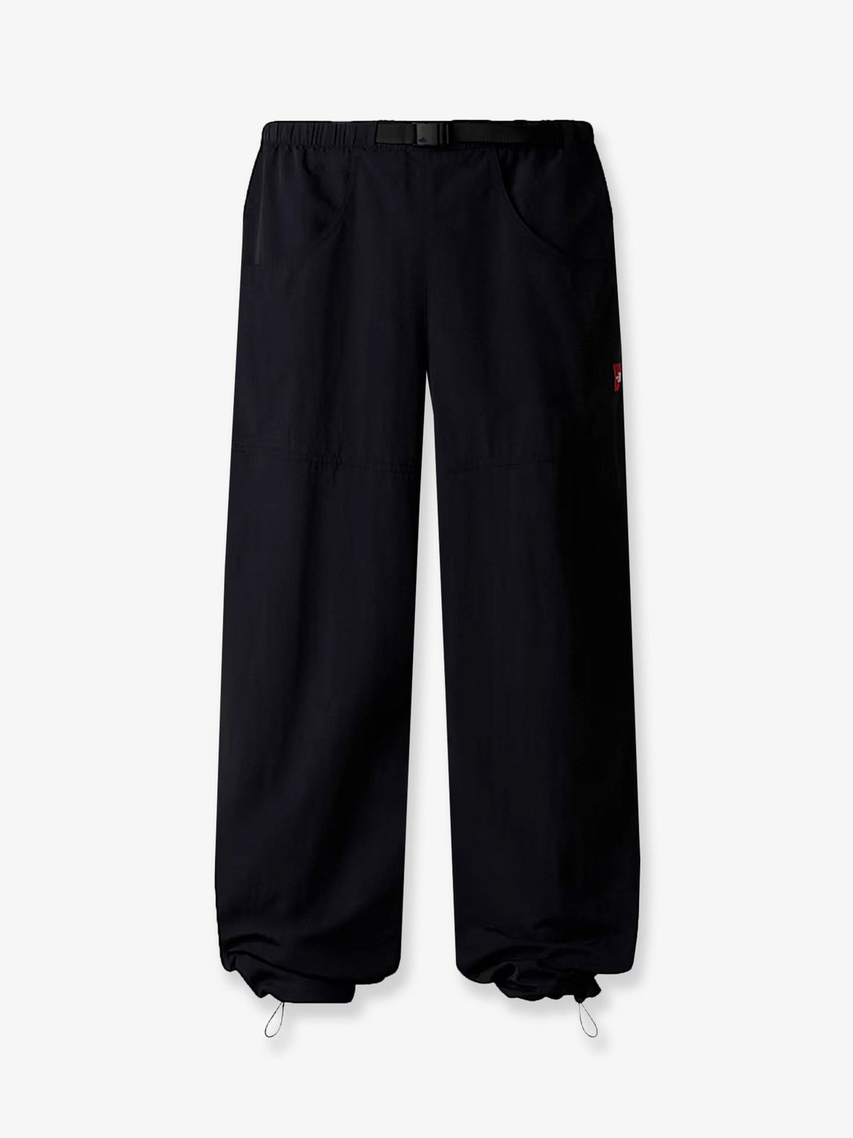 The North Face Nylon trousers with front logo patch - Black