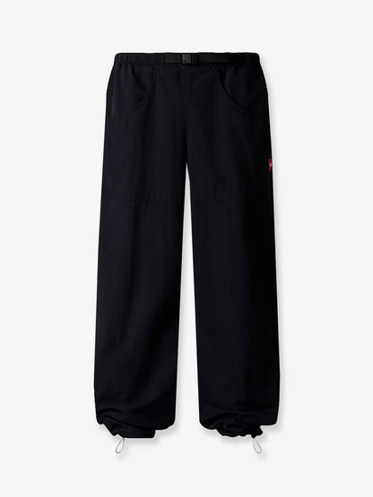 The North Face Nylon trousers with front logo patch - Black