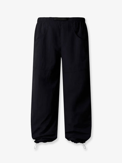 The North Face Nylon trousers with front logo patch - Black