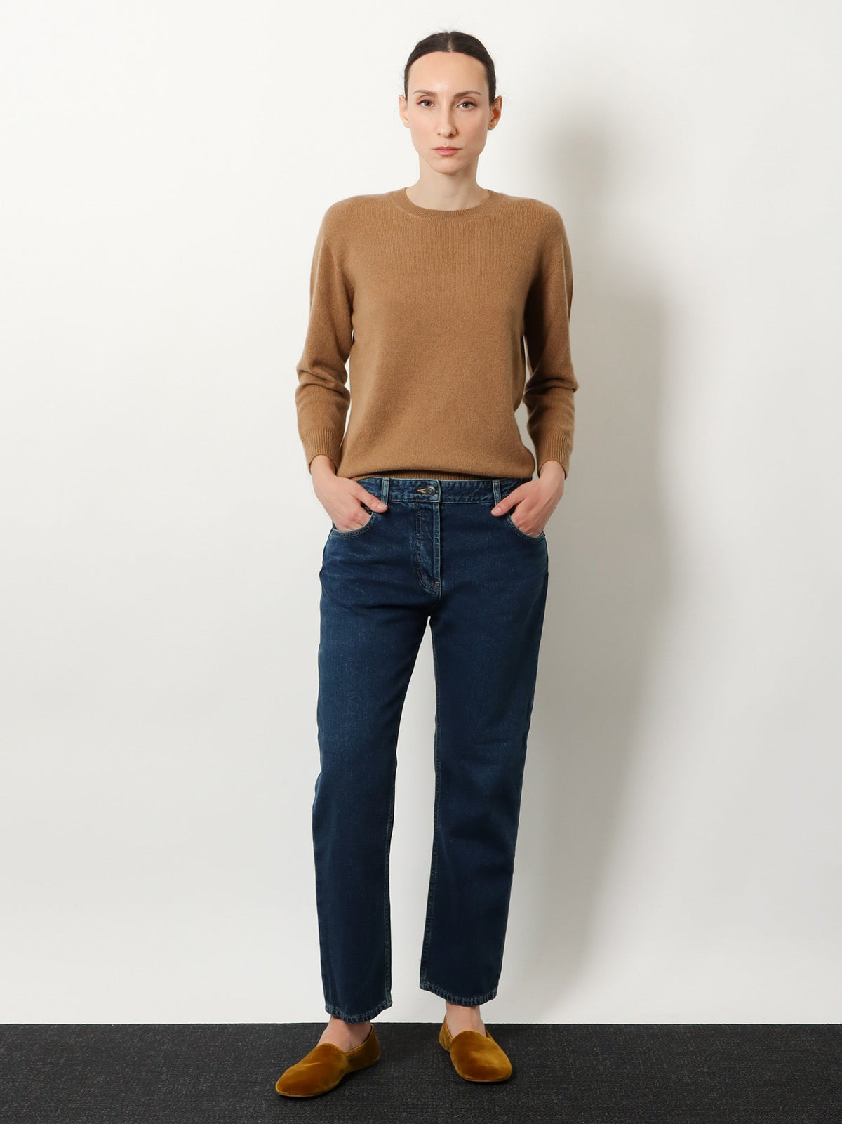 The Row Noler cashmere sweater - Camel
