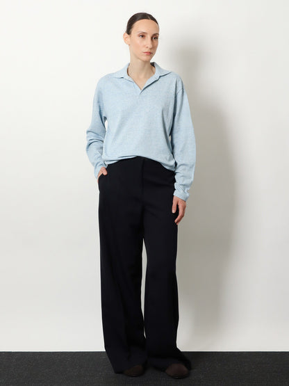 The Row Dender wool trousers - Dark Navy