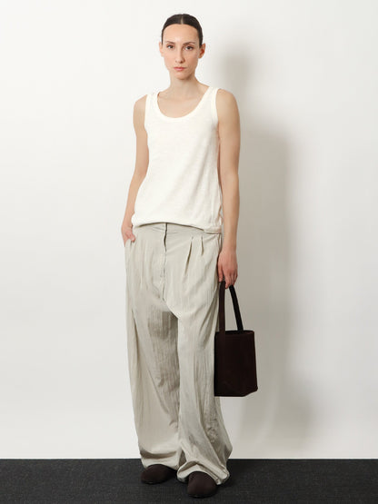 The Row Iven silk and nylon trousers - Smoke Grey