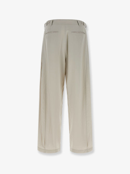 The Row Iven silk and nylon trousers - Smoke Grey