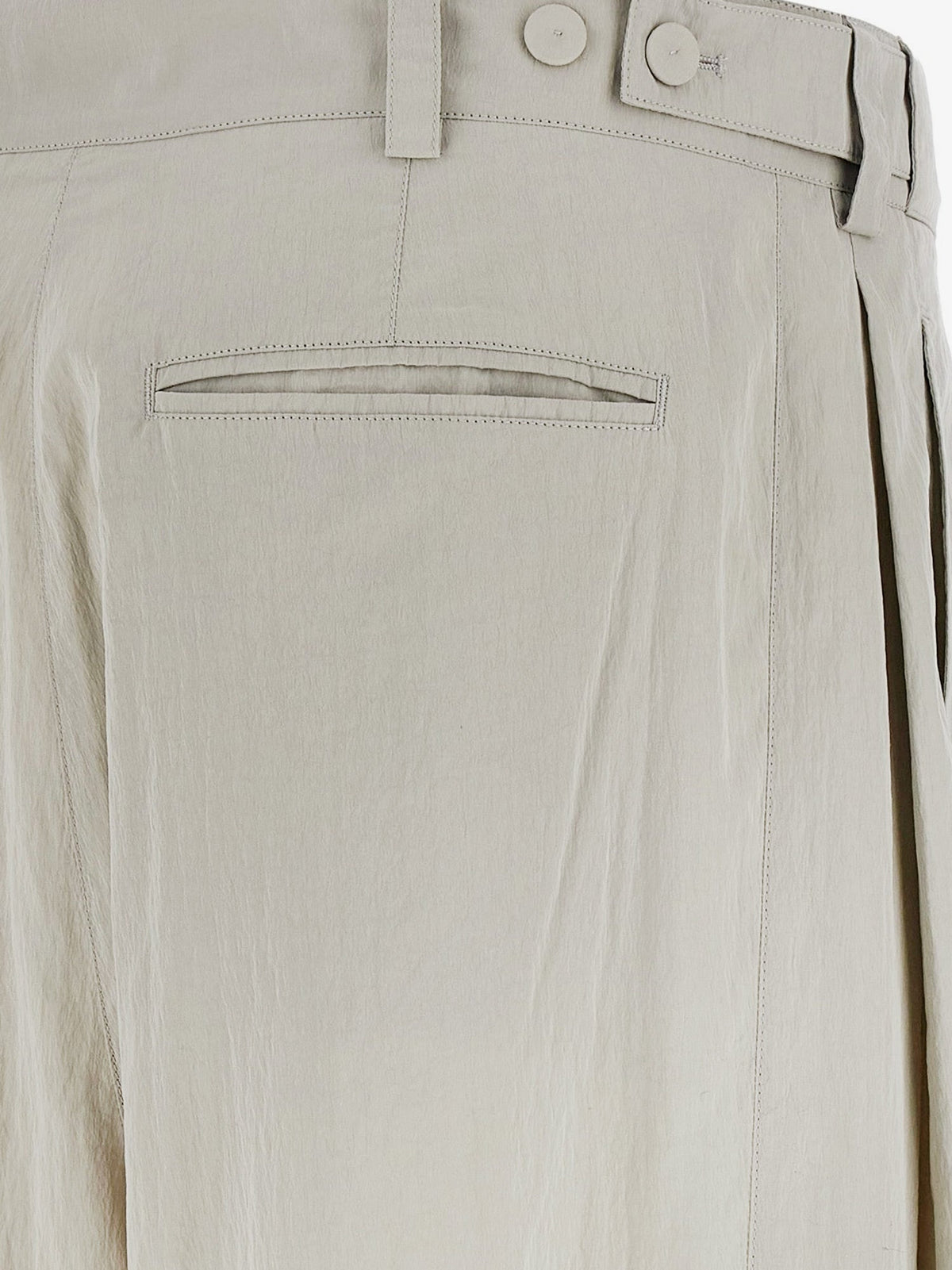 The Row Iven silk and nylon trousers - Smoke Grey