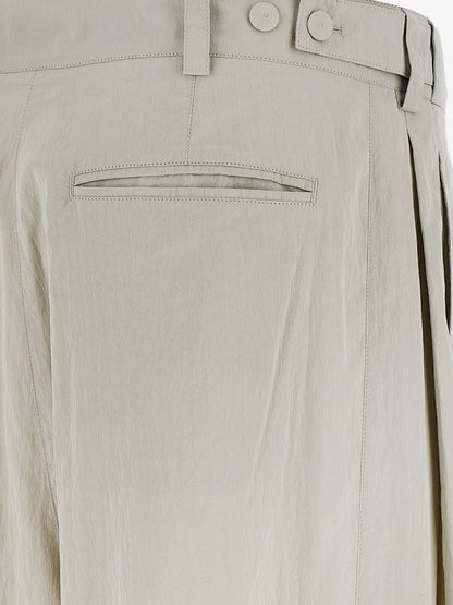 The Row Iven silk and nylon trousers - Smoke Grey