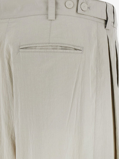 The Row Iven silk and nylon trousers - Smoke Grey