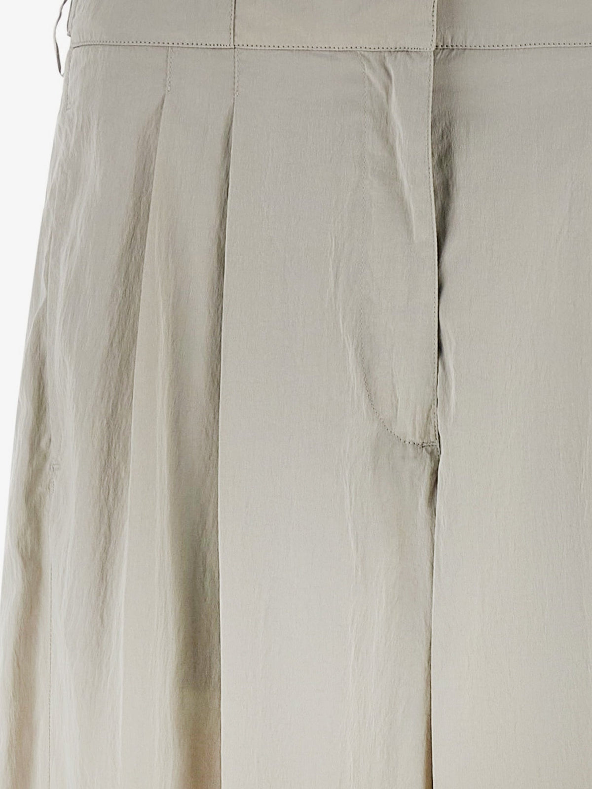 The Row Iven silk and nylon trousers - Smoke Grey