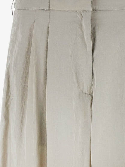 The Row Iven silk and nylon trousers - Smoke Grey