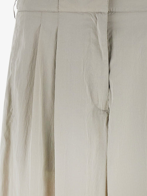 The Row Iven silk and nylon trousers - Smoke Grey