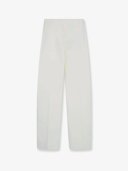 The Row Galileo Cotton And Silk Trousers