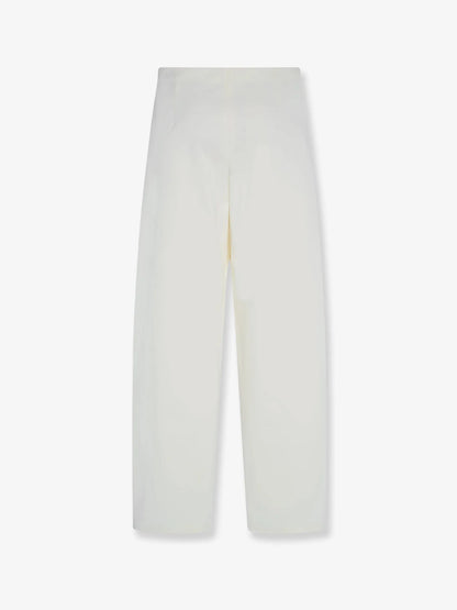 The Row Galileo Cotton And Silk Trousers