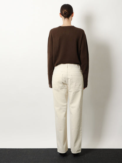 The Row Fortino organic cotton trousers - Ecru
