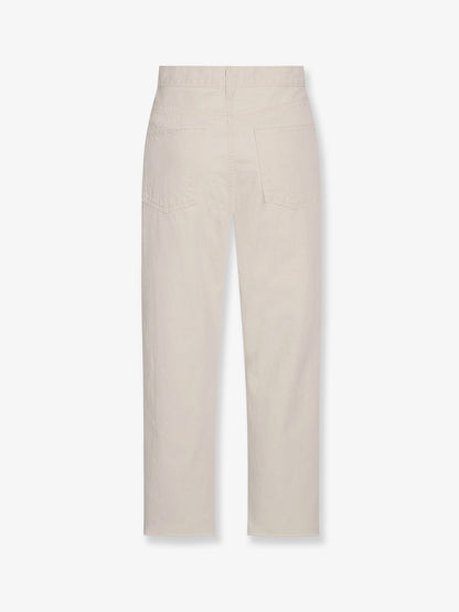 The Row Fortino organic cotton trousers - Ecru