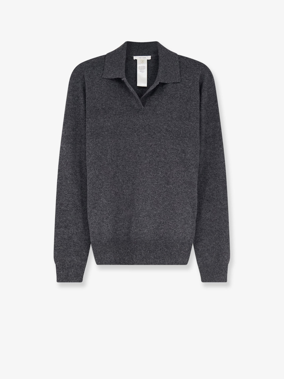 The Row Oashi Cashmere Top Sweater - Anthracite