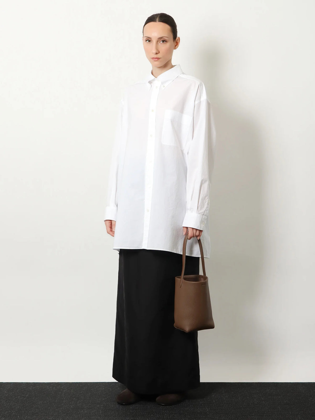 THE ROW - Saul cotton and silk long skirt