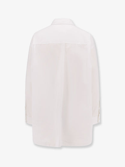 The Row Victoria cotton shirt - Bianco