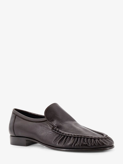 The Row Soft Mocassin Two Leather Loafers