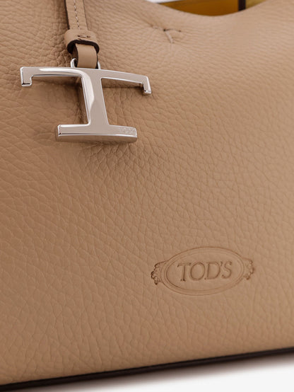 Tod's Micro Leather Crossbody Bag With Iconic Stitching On The Front