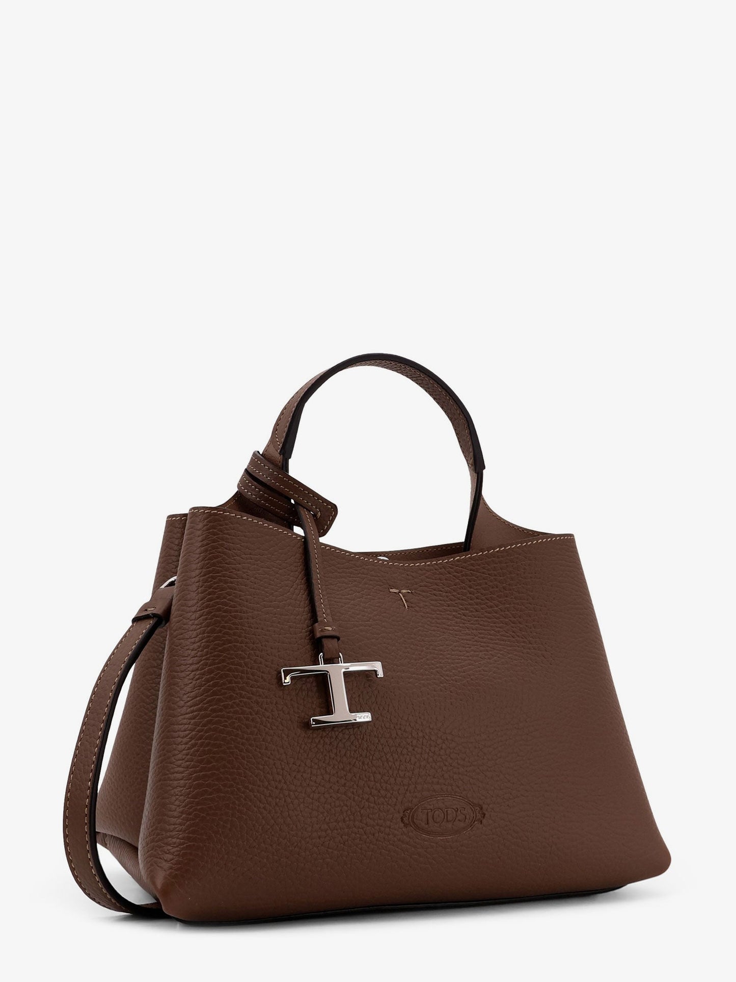 Tod's Micro Leather Crossbody Bag With Iconic Stitching On The Front