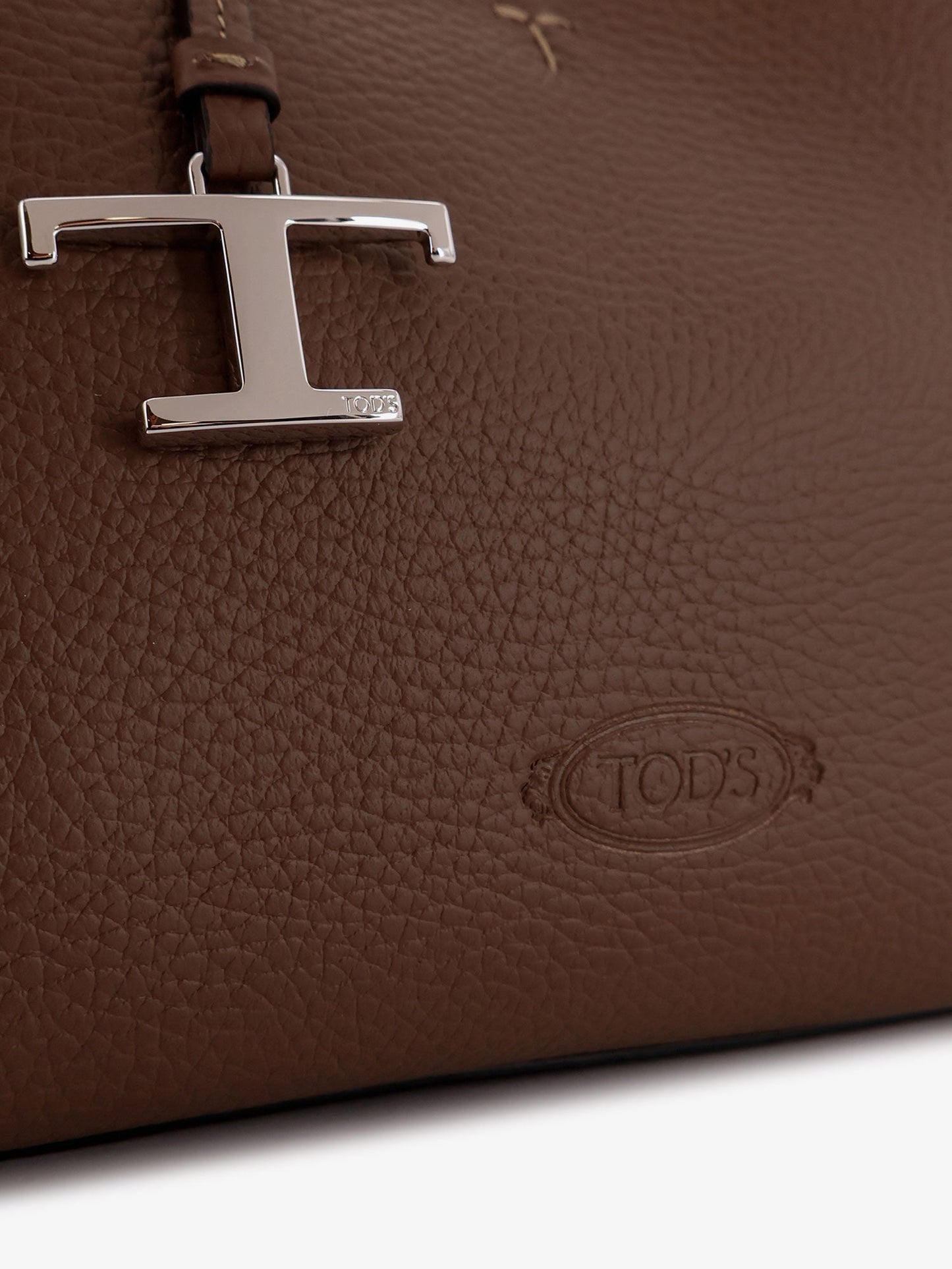 Tod's Micro Leather Crossbody Bag With Iconic Stitching On The Front